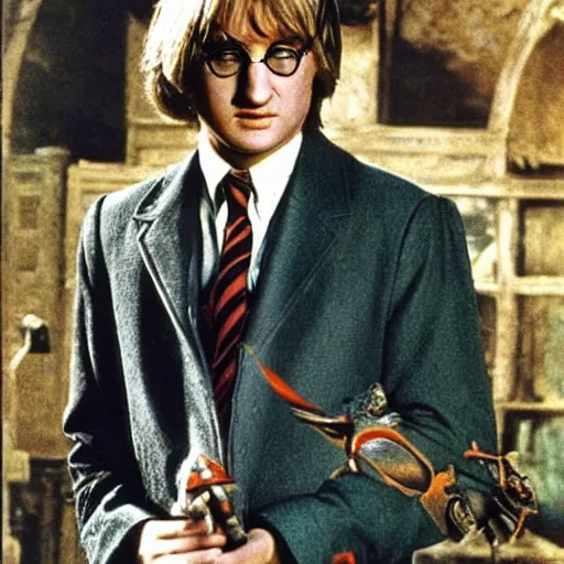 Image similar to owen wilson in the role of harry potter by frank frazetta