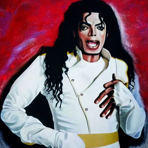 Image similar to world peace as michael jackson saw it. hyperrealism.