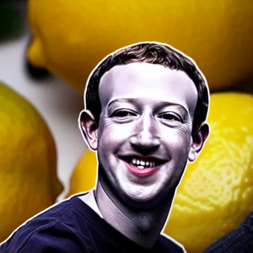 Image similar to a lemon that looks like Mark Zuckerberg