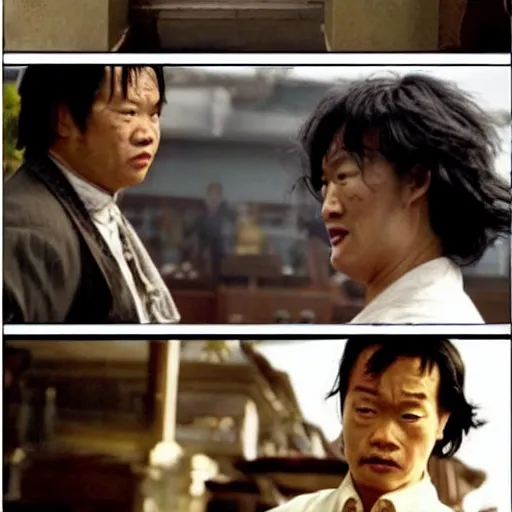 Image similar to kung fu hustle, humor movie scene