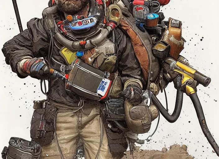 Image similar to a highly detailed apex legends portrait of a dentist, james gurney, james jean