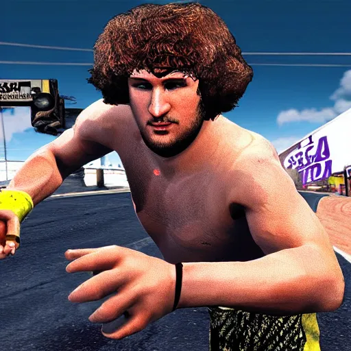 Image similar to ben askren in GTA San Andres