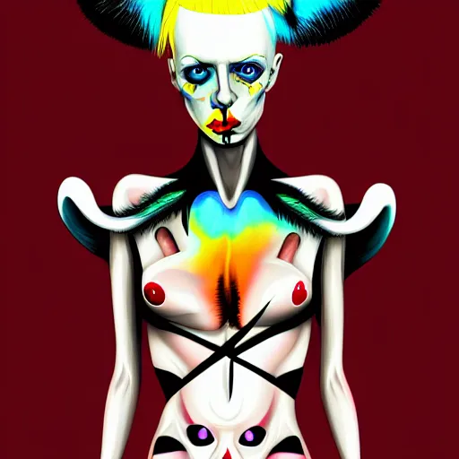 Image similar to Die antwoord, digital art, trending on artstation