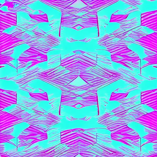 Prompt: vaporwave abstract pattern