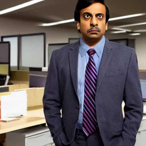 Image similar to office Raj Koothrappali in Better call Saul Goodman, photoshoot