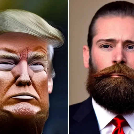 Image similar to bearded trump