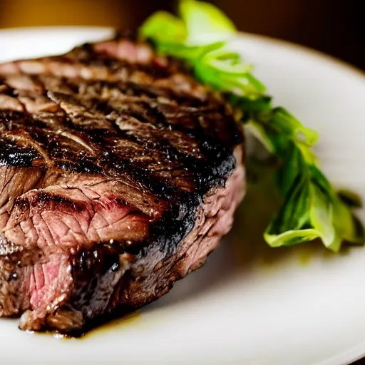 Image similar to photo of a disgusting!!!!!!! piece of steak, bad - looking, master photography, good lighting, 8 k