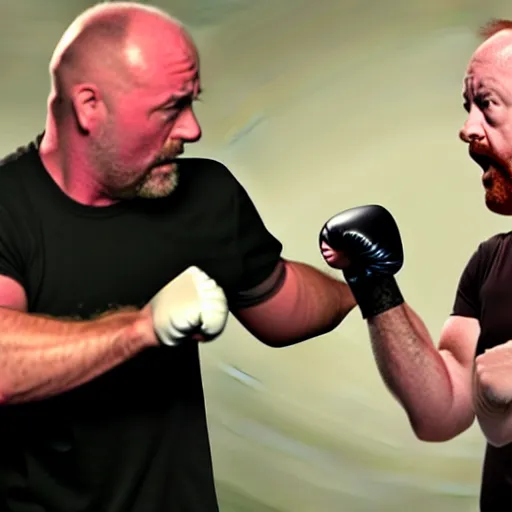 joe rogan punching louis ck h 6 4 0 Stable Diffusion OpenArt