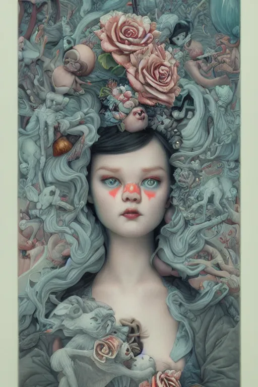 Image similar to by james jean, by mark ryden, by ross tran, by greg rutkowksi