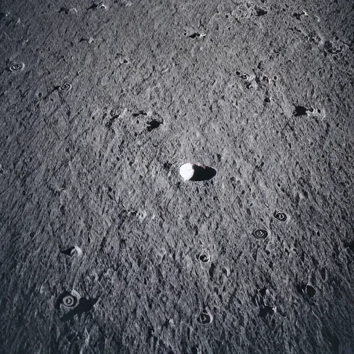 Image similar to a photography of a football field on the moon, extreme long shot