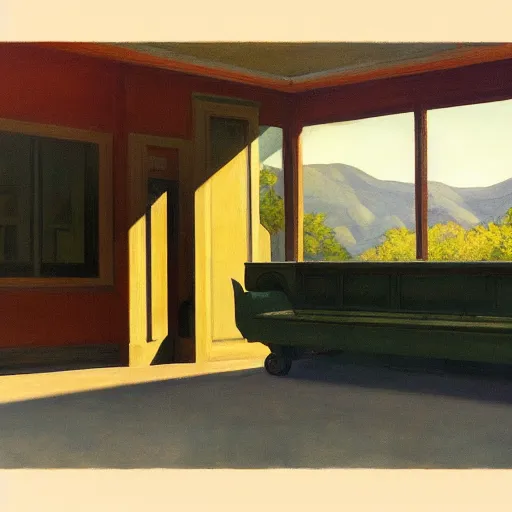 Prompt: The Last of Us, by Edward Hopper, extremely detailed,