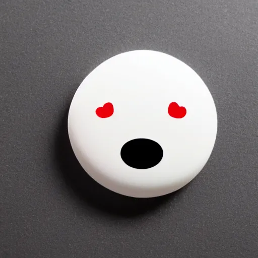 Image similar to 3 d kawaii sad emoji, isolated on white background