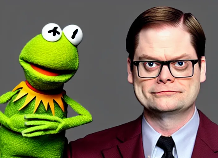 Image similar to photo of muppet muppet dwight schrute