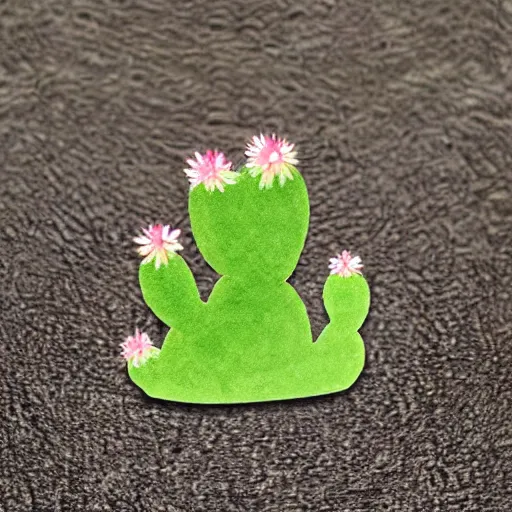 Prompt: cactus shaped cat