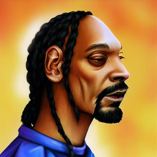 Prompt: snoop dog, by Ross Tran