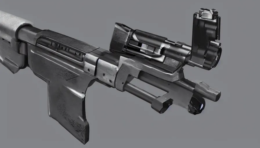 Image similar to a side view of futuristic smg gun design