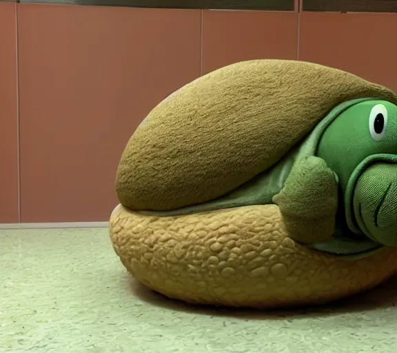 Image similar to yoshi laying a big stinky egg