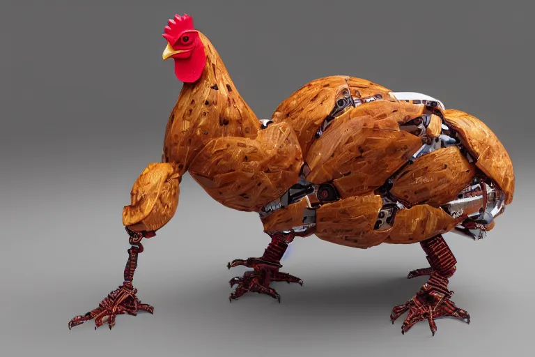 A Chicken headed humanoid Animatron - OpenDream