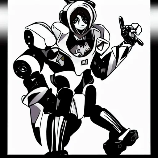 Prompt: mettaton ex in the style of yoji shinkawa