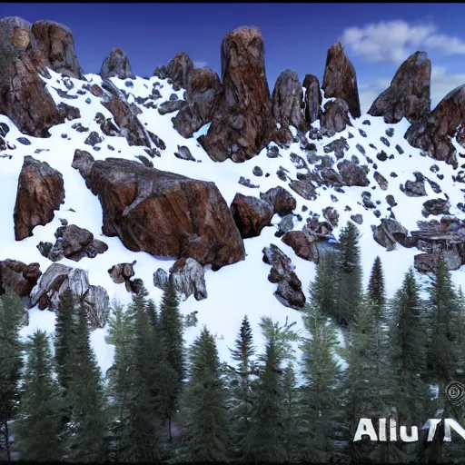 Prompt: rocky mountains, detailed, unreal engine 5