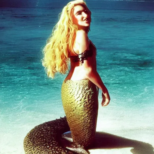 Image similar to madonna as a mermaid