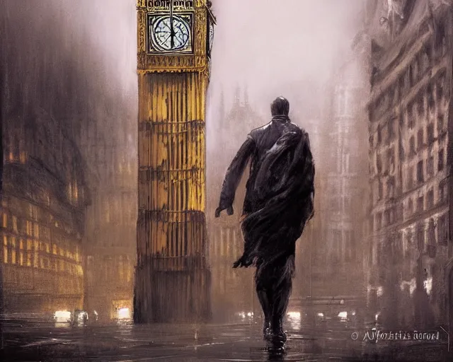 Prompt: oil painting of big ben with spider legs, elegant, detailed, fantasy, hd shot, digital portrait, beautiful, artstation, comic style, unreal engine, by artgerm, guy denning, jakub rozalski, magali villeneuve and charlie bowater