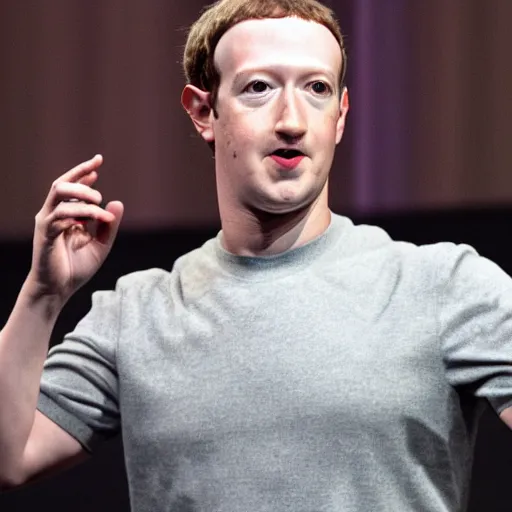 Image similar to mark zuckerberg as an artificial intelligence bot