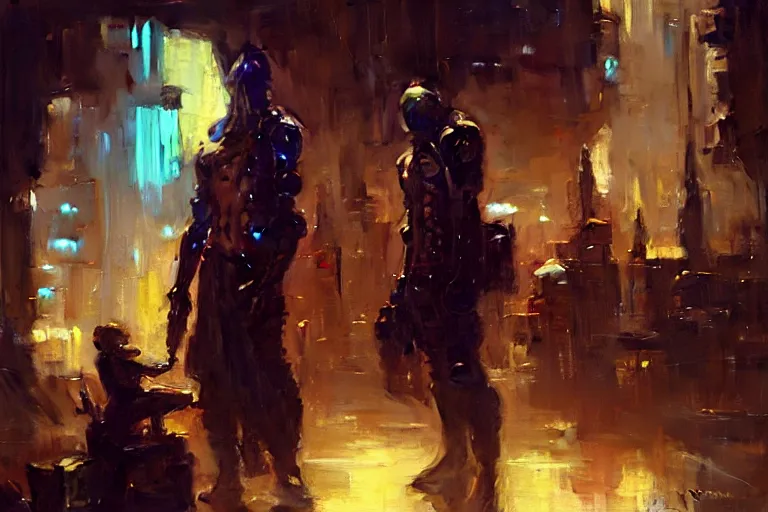 Image similar to cyberpunk, painting by gaston bussiere, craig mullins, j. c. leyendecker, greg rutkowski