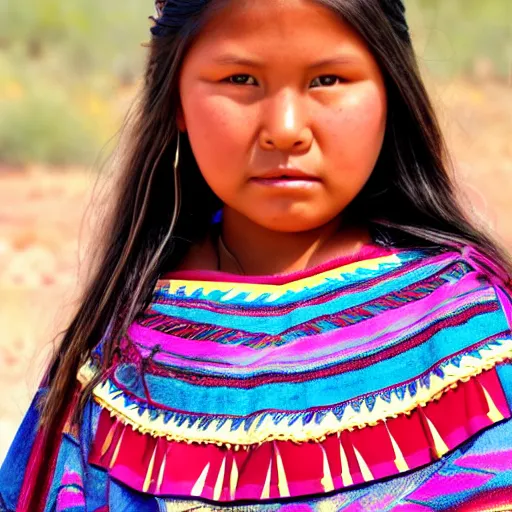 Prompt: navajo girl photo