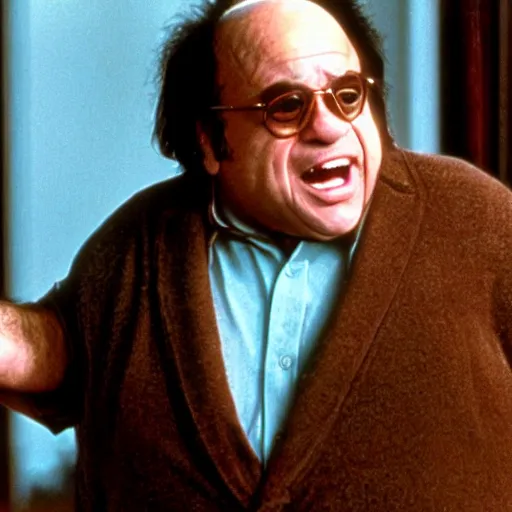 Image similar to A still of Danny Devito in The Shining (1980)