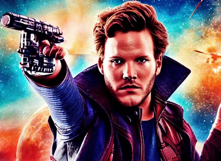 Image similar to a very high resolution image from a new movie, starlord. in a room full of 9 0's, directed by wes anderson