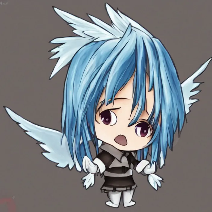 Prompt: chibi angel meme