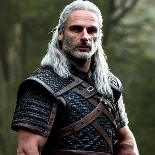 Image similar to andrew lincoln as geralt