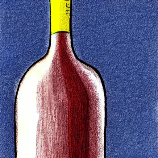 Image similar to sketch of a wine bottle by scott robertson