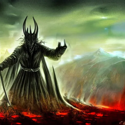 The Lord of the Rings - Fan-art sauron by Christian Castanea on Dribbble