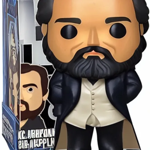 Prompt: Karl Marx Funko Pop