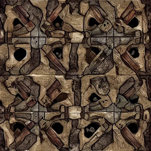 Image similar to hand painted dungeon texture with perfect details, symmetry, digital art