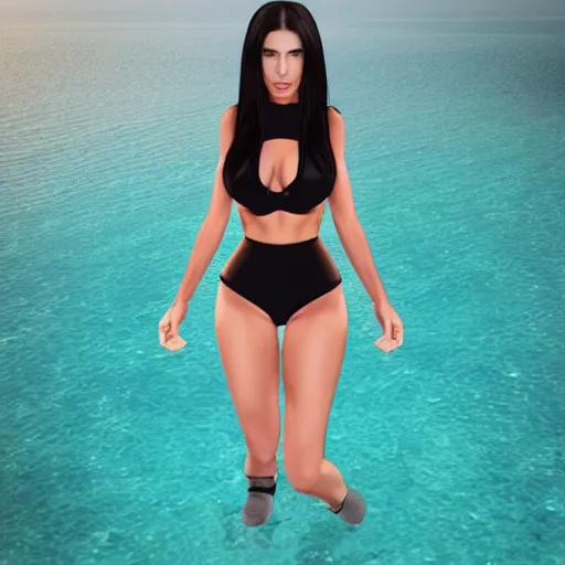 Image similar to < Jen Selter instagram model, black widow. Reverse Bikini. Neko Girl. SeeU. finall fantasy. artbreeder. 8k.