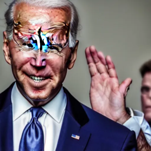 Prompt: Joe Biden slapping Joe Biden