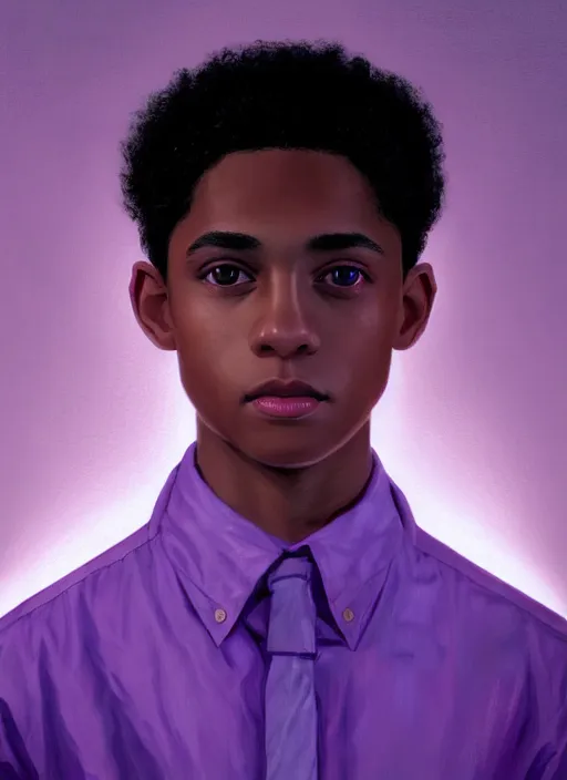 portrait of chuck clayton, lightskin black teenage | Stable Diffusion