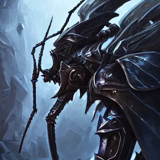 Image similar to portrait of humanoid mosquito resembling a knight in black monstrous armor with two dragonfly wings, league of legends splash art, hearthstone splash art, full body shot, rule of thirds, ultrafine hyperrealistic detailed face, artgerm, greg rutkowski, trending on artstation, 8 k, intricately detailed, highly detailed