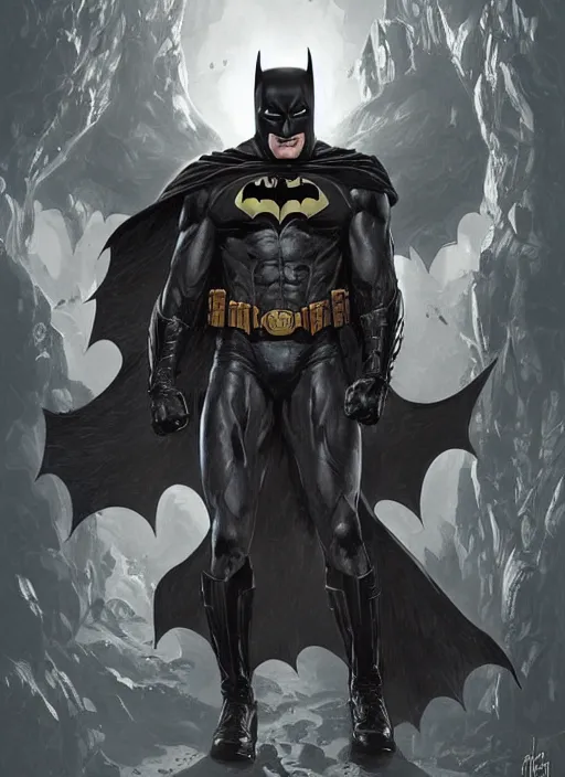 Prompt: digital _ painting _ of _ batman _ by _ filipe _ pagliuso _ and _ justin _ gerard _ symmetric _ fantasy _ highly _ detailed _ realistic _ intricate _ port