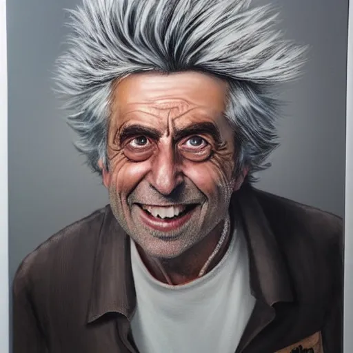 Image similar to lifelike portrait of rick sanchez, photo