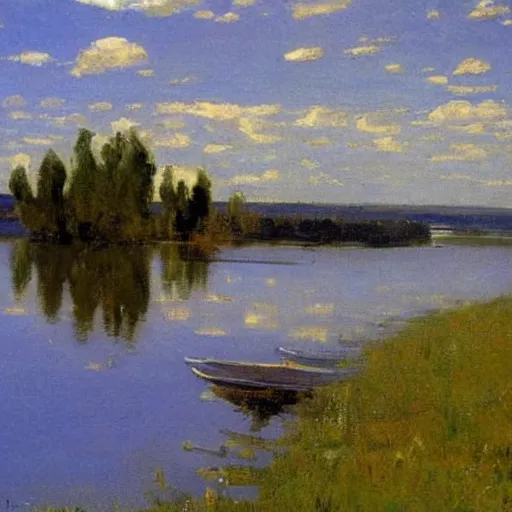 Image similar to lake by isaac levitan