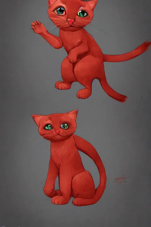 Prompt: Red cat in a nazi uniform, intricate, elegant, highly detailed, digital painting, artstation, concept art, smooth, sharp focus, illustration