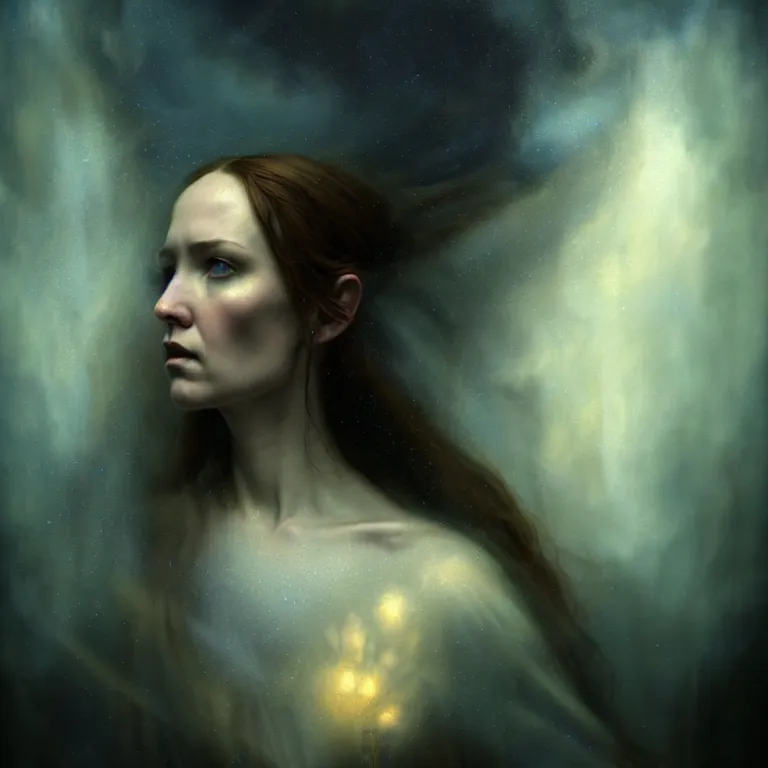 Image similar to renaissance professional digital art of wonderful goddess hight blue atmospheric dramatic lighting, cinematic, painted, intricate, detailed, foreboding, by leesha hannigan, wayne haag, reyna rochin, ignacio fernandez rios, mark ryden, gregory crewdson, epic, stunning, gorgeous, much wow, cinematic, masterpiece.