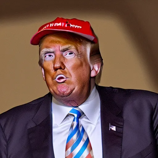 Image similar to donald trump in a clown suit