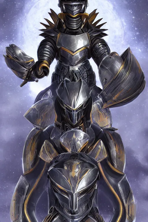 Image similar to helmet armor guardian destiny in witch queen illumination ray tracing hdr fanart arstation by sung choi robot ninja mask and eric pfeiffer and gabriel garza and casper konefal