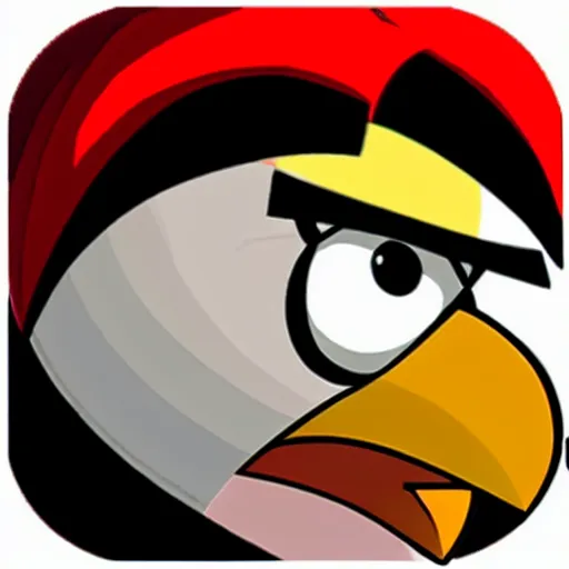 Image similar to An extremely angry bird.