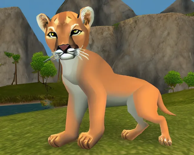 Image similar to mountain lion in runescape 2 full screen